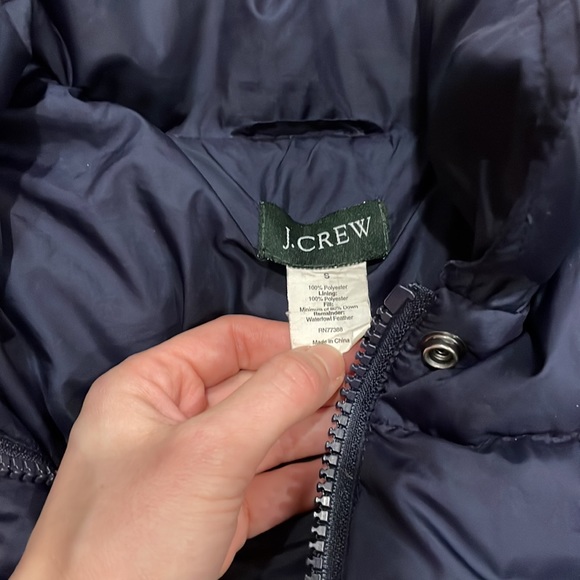 J.Crew | Full Length Puffer navy blue | size S - Picture 3 of 3